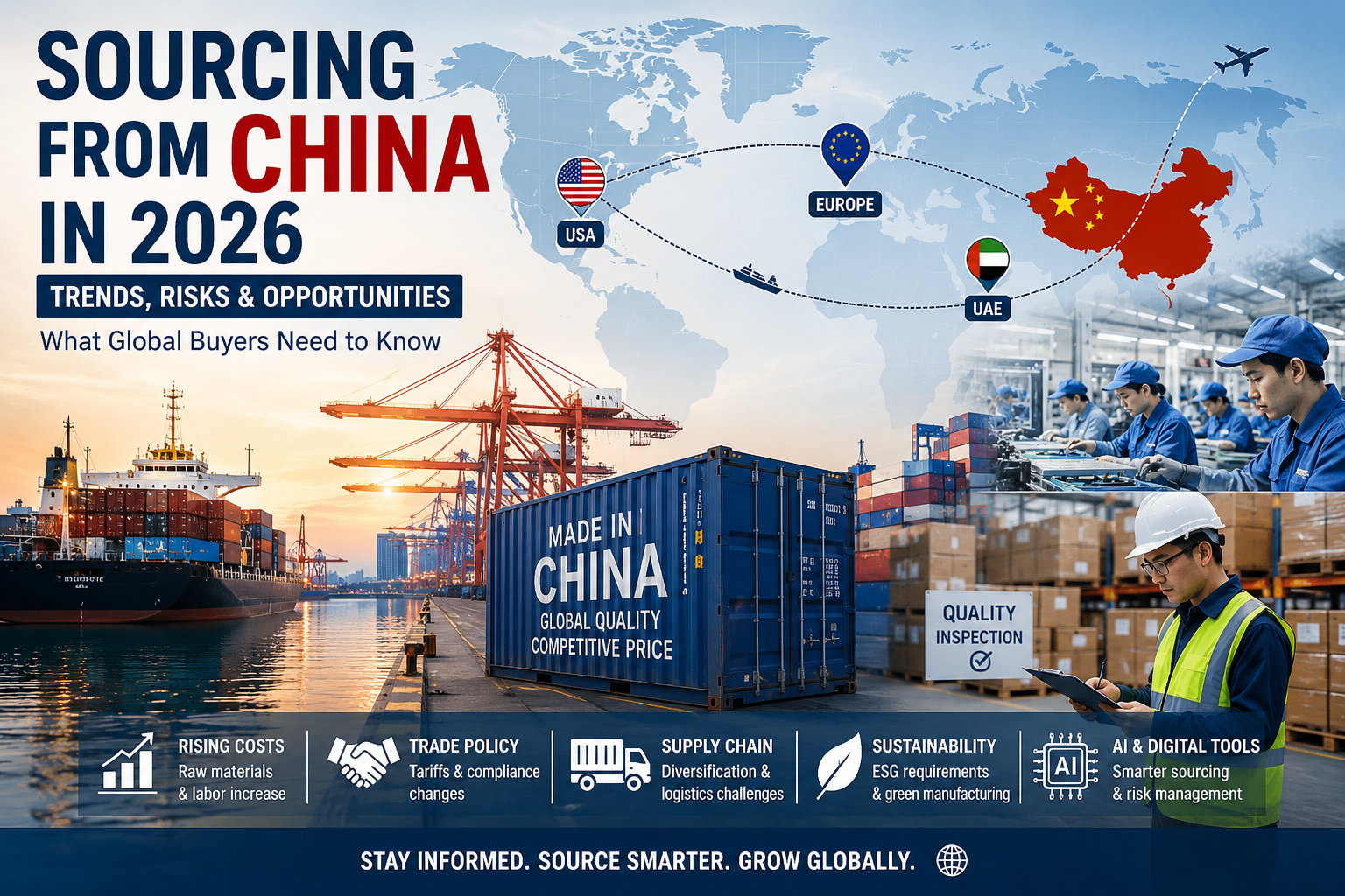 Sourcing from China in 2026: Latest Global Trade Trends, Risks, and Opportunities for USA, EU, and UAE Buyers